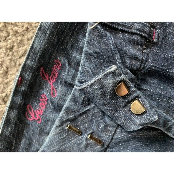 Guess Jeans Doheny Q739P002 Bootcut Flap Pockets Blue Women Size 28x32 - Picture 6 of 8